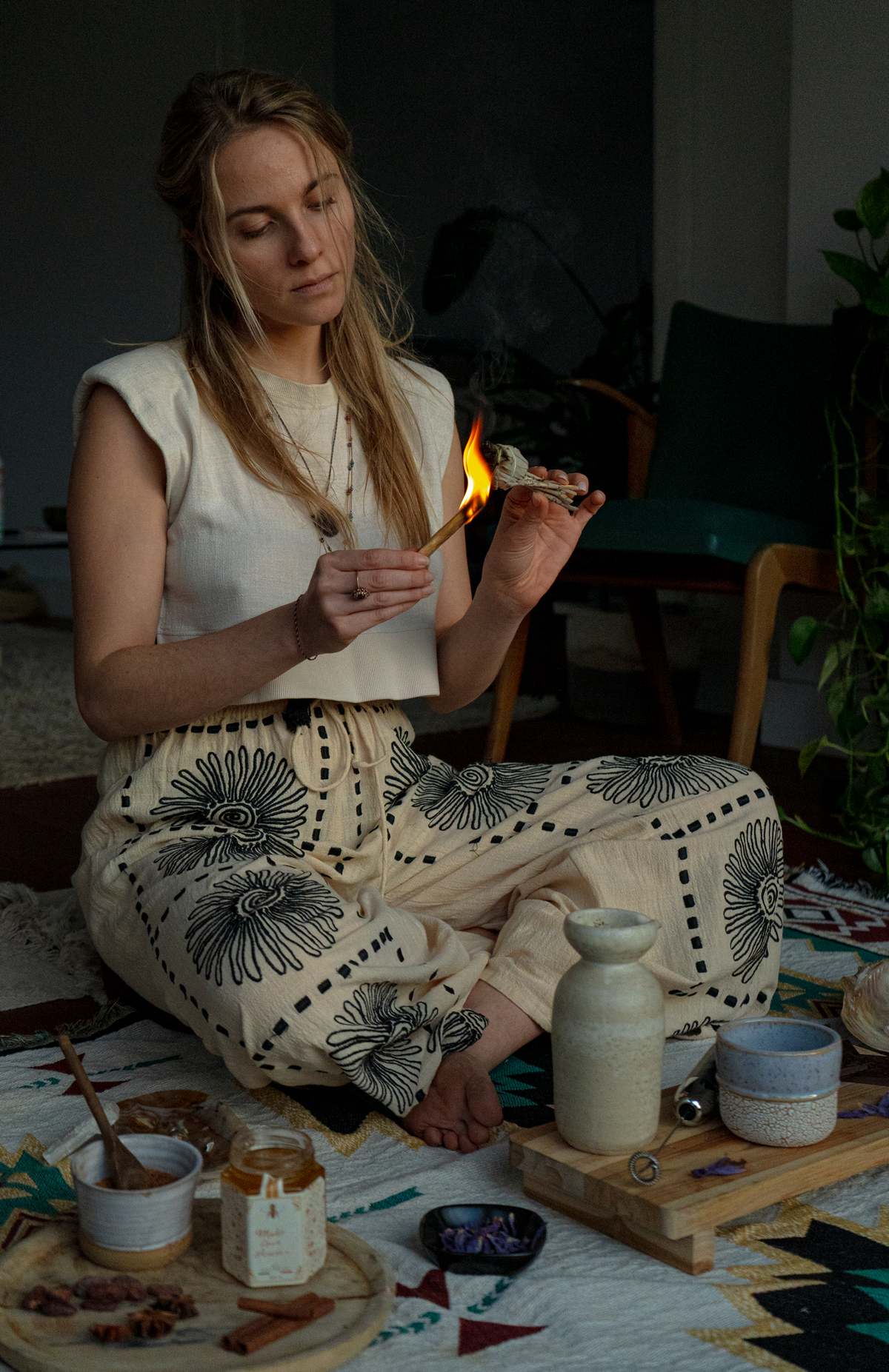 Witte salie · Zuiverende wierook